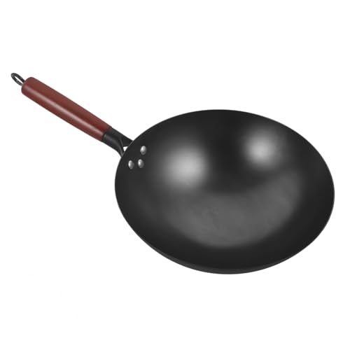Sartén Wok antiadherente Unomor hiero y madera miniatura 1