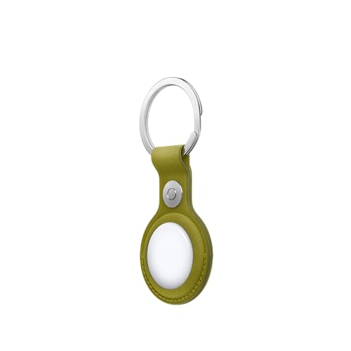 Image of Apple AirTag FineWoven Key Ring - Chartreuse 