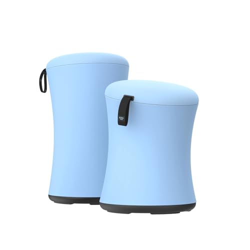 Image of TopJob Boba Chair Stylish Active Wobble Stool, ADHD Chair, Improves Posture and Focus, Ergonomic with Height Adjustable Stool for Adults Children for Home Office, Study Room (Sky Blue)