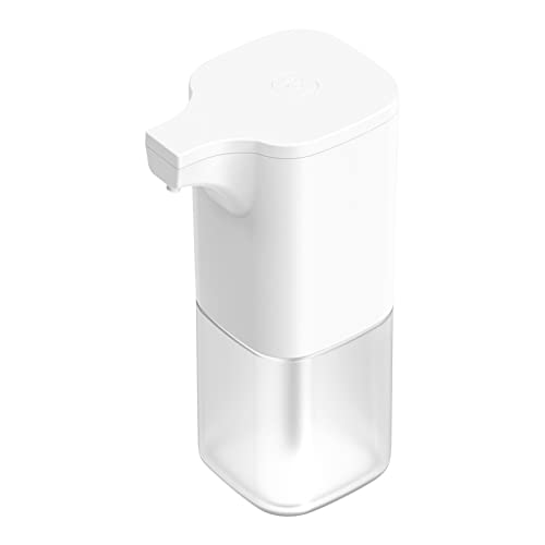 Máquina dispensadora de jabón | Dispensador de jabón automático de espuma inteligente transparente con sensor sin contacto para encimera de baño | Dispensador de jabón de espuma con sensor para