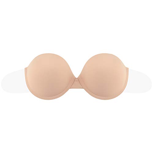 JOATEAY Adhesive Bra Backless Strapless Sticky Push Up Reusable Invisible Lift Padded Non-Slip2