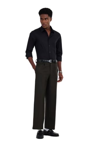 Image of SNITCH Men Formal Shirt | Slim Fit Full Sleeve Spread Collar Solid Design | Premium 100% Cotton & Breathable Fabric for Office, Business Meetings