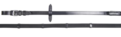 Rênes en sangle HKM Lea pour poney coloris marron