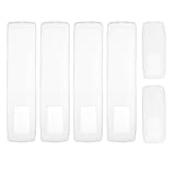 LIGIGWASH シリコン保護カバー 透明テレビリモコンカバー 防水エアコンリモコンケース リビングルーム用 6個セット