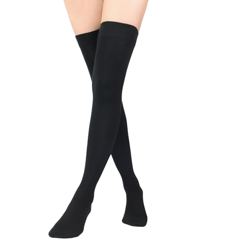 Image of Century Star Casual Thick Thigh High Socks for Women-Solid Over the Knee High Sock Warm Thigh High Boot Stockings