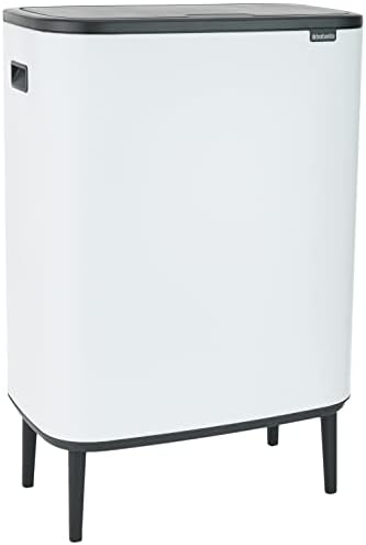Brabantia Bo Touch Bin HI - 1 x 60 Litre Inner Bucket (Matt Black) Waste/Recycling Kitchen Bin