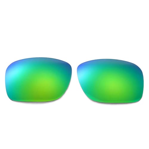Walleva Emerald Mirror Coated Polarized Replacement Lenses for Oakley Holbrook Sunglasses