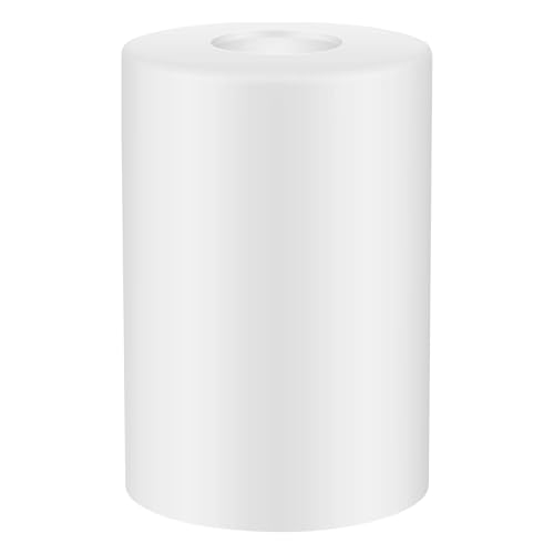 Image of Teenyyou 1 Pcs White Frosted Glass Shade Replacements for Pendant Light Fixtures Glass Lamp Shade Cover, 1-5 /8 Inch Fitter E26 Base, 4 inchw x 6 inchh, Replacement Lamp Globe for Chandelier Wall Sconce
