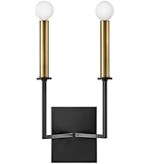 Lark Lazlo Two Light Tall Sconce, Black