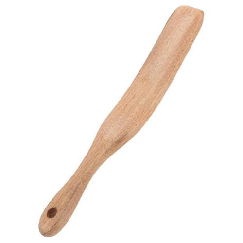 IWOWHERO Espátula de Madera para Masa Madre, Varilla Mezcladora de 40g en Madera de Pomelo, Herramienta Versátil para Hornear y Amasar en Cocina Doméstica Reutilizable
