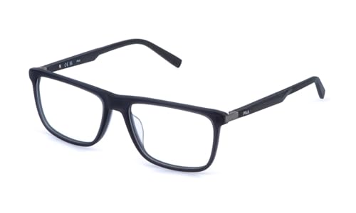 Fila Men's Vfia93 Marcos para gafas recetadas (Pack of 1), Matt Transparent Dark Grey, 54/17/145