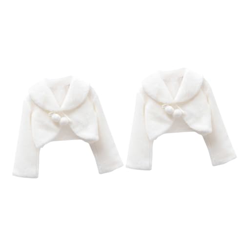 Cape peluche pour filles VALICLUD lot de 2 écharpes élégantes d'hiver