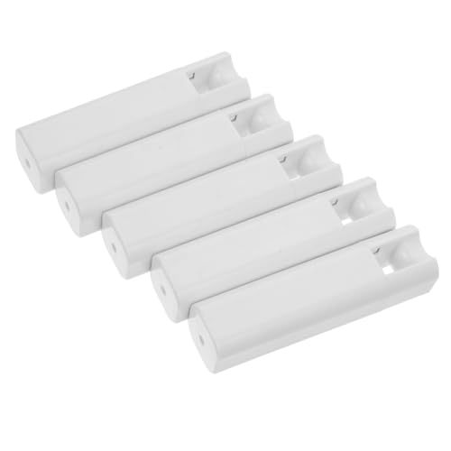 HAMPPLIES Pomelli Per Tende Nappa Di Cordino in Plastica Bianca, Set Da 5 Pezzi, Accessori Per Corde Di Tende a Rullo e Veneziane, Ciondolo Pesante Per Stabilità e Utilizzo Domestico