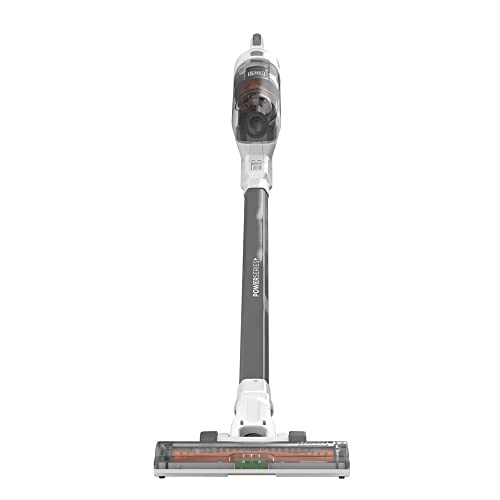 BLACK+DECKER POWERSERIES+ 20V MAX Cordless Stick Vacuum with LED Floor Lights, Lightweight, Multi-Surface (BHFEA520J) , Gray
