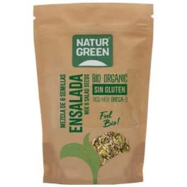 NaturGreen - Mezcla de Semillas, Semillas Ecológicas de 6 Tipos, Ideal para Ensaladas, Rico en Omega-3-450 g