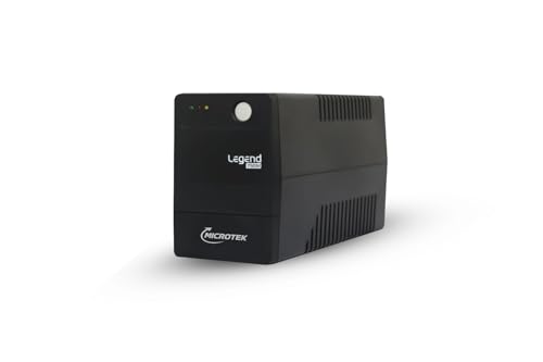 Image of Microtek Legend 750M Line Interactive UPS 650VA /360W | Microprocessor Based UPS for CCTV Camera, WiFi Router, Medical Equipment & Broadcast Studio | 2 Year Electronics Warranty + 1 Year Battery
