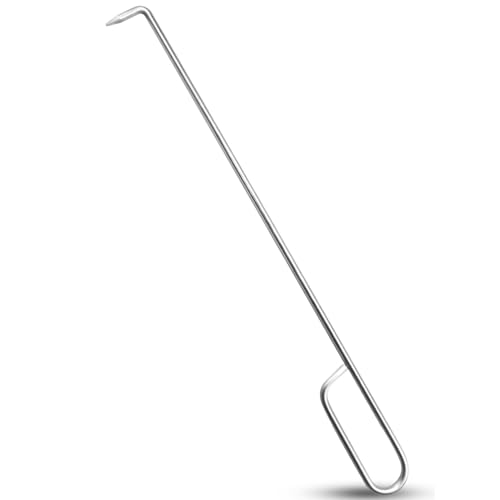 Crochet de l'écumeur de piscine, outil de nettoyage de la piscine, crochet de panier d'écumeur, conception facile à chute facile à rouiller, matériau de construction léger, 37 cm / 14,57 pouces, pour