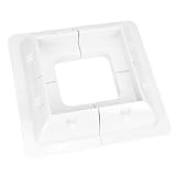 QWORK® Supports de montage de panneaux solaires, sans perçage, pour camping-cars, camping-cars, toits, blanc, 4 kits