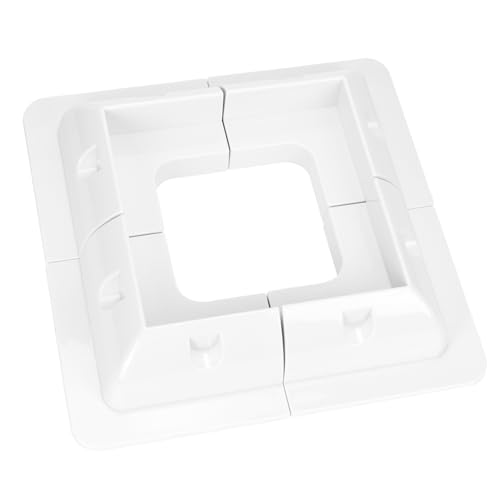 QWORK® Soportes de montaje para paneles solares, sin taladros, para vehículos recreativos, autocaravanas, techos, blancos, 4 piezas