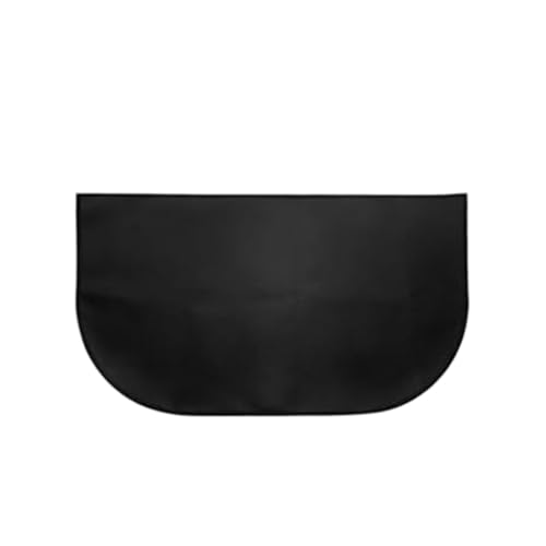 Lawnoval Tapete ignífugo para parrilla de 48 x 27 pulgadas, retardante de llama, cubierta de suelo para barbacoa y chimenea, color negro, 1 mm x 102 x 50 cm