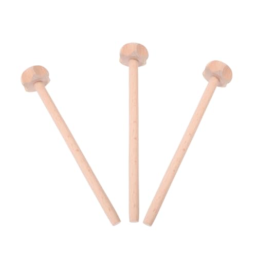 SOLUSTRE 3 Piezas Batidores de Huevos Manuales de Madera Herramientas Creativas para y Batir Cocina Hogar Ergonomía Ligero y Práctico