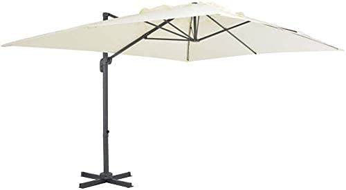 ガードレール Patio Umbrellas Cantilever Offset Market Umbrella, Rotatable 360 Degree Parasol With Aluminum Pole, For Terrace Garden Swimming Pool Shop #TOP15