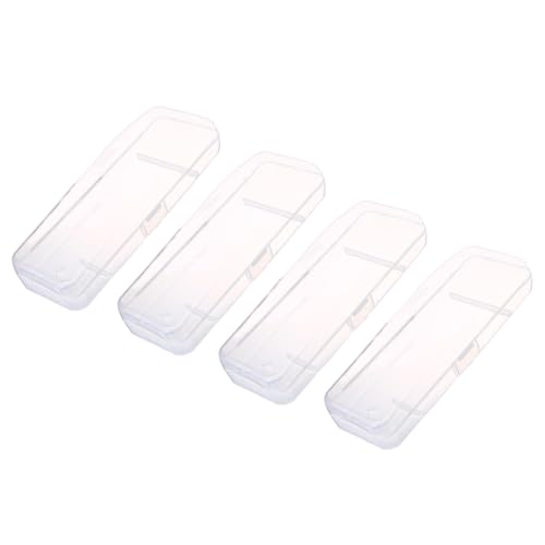 4 Pieces Manual Razor Protector Storage Box Cover Case Container Portable Shaver Storage Box Holder Protector Case Organizer Shaving Accessories, Clear image 5