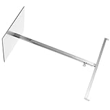 NUOBESTY Expositor en Forma de T de Acero Inoxidable Ajustable y Desmontable para Bolsos, Bufandas y Corbatas, Soporte Multifuncional de Metal en Espejo Plateado para Organización