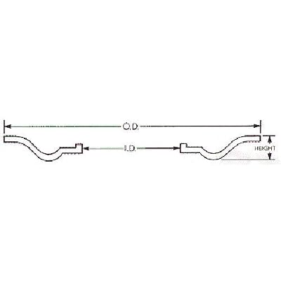 Herco Replacement Diaphragms for Mud Sucker Type Pumps (Size #4)