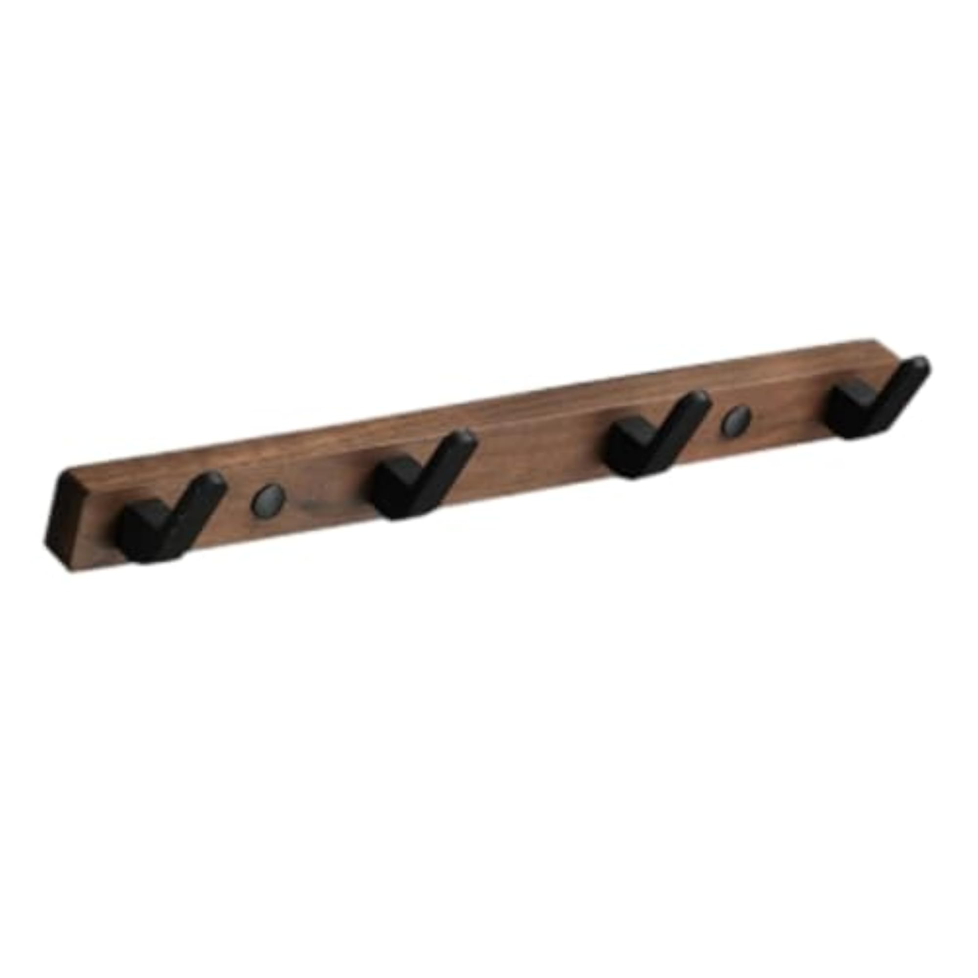 Rustic Modern Wall-Mounted Coat Rack with 4 Hooks