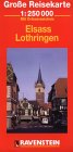 Hardcover Alsace & Lorraine: International Road Maps/With Separate Index (Ravenstein International Maps) Book