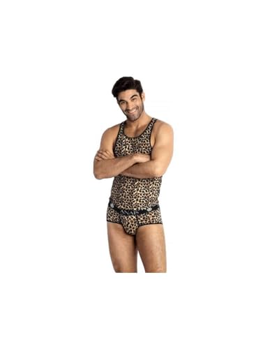 Anais Men Mercury Top M camiseta interior masculina sin mangas de algodón elástico negro