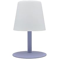Lámpara de mesa sin cable de acero pie lavanda LED blanco cálido/blanco regulable STANDY MINI Lavender H25cm