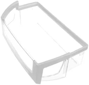 OEM Part Refrigerator Door Shelf Bin compatible with Whirlpool GI6SARXXF02 (Clear Durable Plastic, Easy Install, Extra Storage)