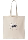 Ambiente-friendly Functon+ Real Looking Gigantic Spider Canvas Tote Bag/Borsa gigante in tela di ragno dall\'aspetto reale, beige