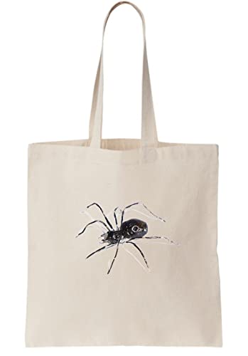 Ambiente-friendly Functon+ Real Looking Gigantic Spider Canvas Tote Bag/Borsa gigante in tela di ragno dall\'aspetto reale, beige