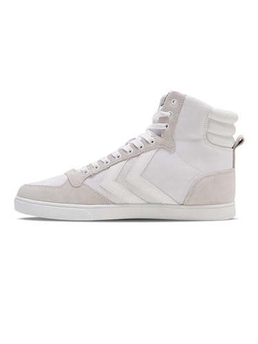 Hummel Slimmer Stadil Tonal High, Scarpe Da Ginnastica Alte Unisex - Adulto, White 64 465 9001, 38 Eu - 6