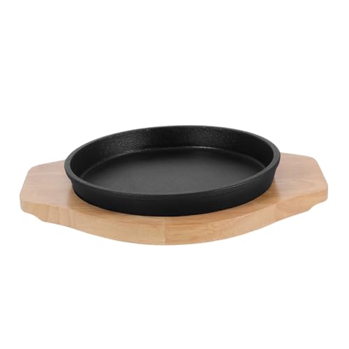 HEALLILY Grillpfanne aus Eisen, strapazierfähig, Steakkochen für den Innen- und Außenbereich, tiefes Design für Familienfeiern und Grillen in Restaurantqualität HEALLILY Grillpfanne aus Eisen, strapazierfähig, Steakkochen für den Innen- und Außenbereich, tiefes Design für Familienfeiern und Grillen in Restaurantqualität