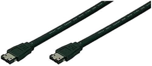 LogiLink CS0010 - Cable e-SATA 2X Macho de 0.75 m, Negro