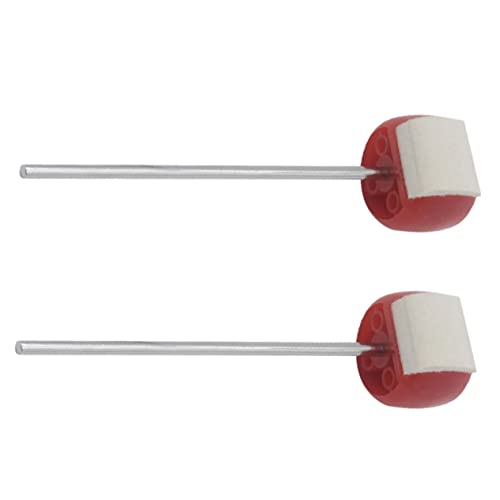 2pcs Felt Drum Beater para pedal de bombo miniatura 6