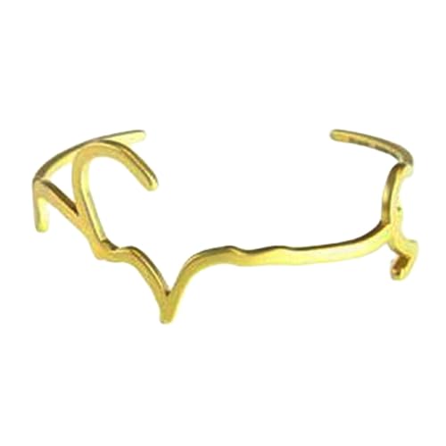 [三代目板金屋] Hiraganaバングル うつくしい ゴールドMサイズ