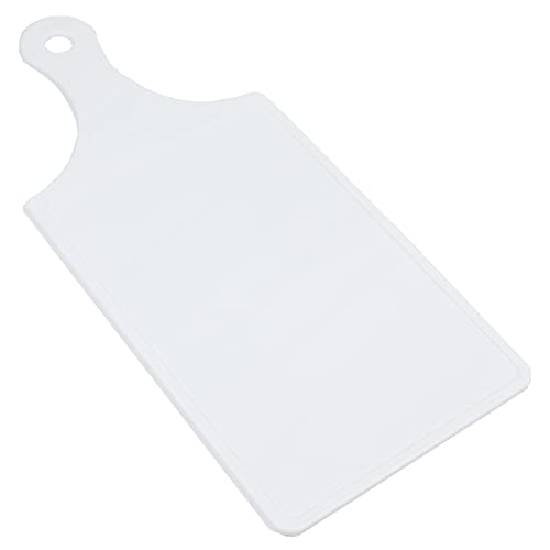 Tabla de cortar rectangular de plástico Chef Craft blanca miniatura 1