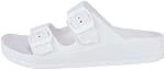 AUSLAND Comfort Slides avec Sandales étanches à double boucle réglable pour femme