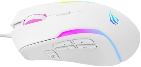 Havit Gamenote MS1033 RGB Uyumlu Beyaz Gaming Makrolu Oyuncu Mouse 8000 DPI - Görsel 4