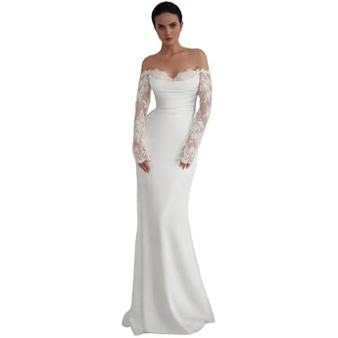 Refansl Satin Lace Mermaid Dress Cover