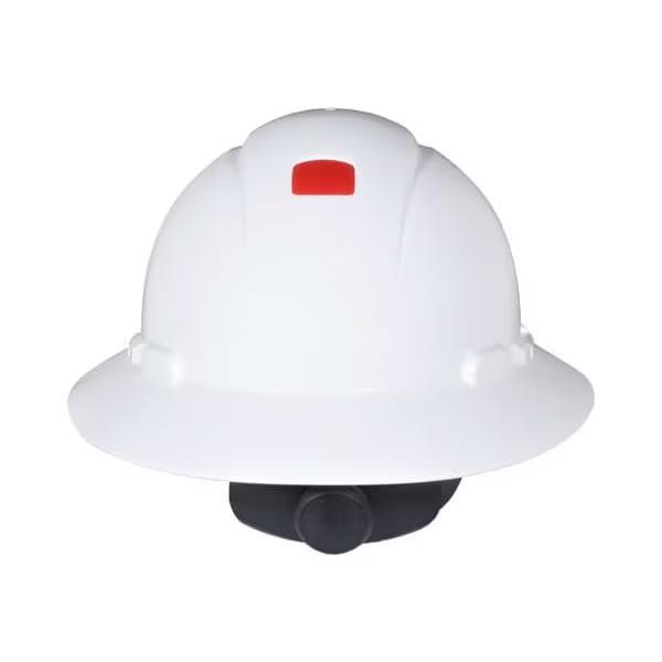 Full Brim Hard Hat, Type 1, Class E, Type 1, Class G, Ratchet (4-Point), White, Mfr: H-801SFR-UV-A