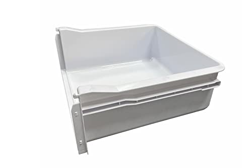 eRicambi® Cassetto Verdura per Frigorifero, Compatibile con Candy Hoover Zerowatt, Dimensioni: 393x392x169 (mm), Colore Bianco, Modelli Compatibili: CKBBS1001 ZEBBS100 CELC177