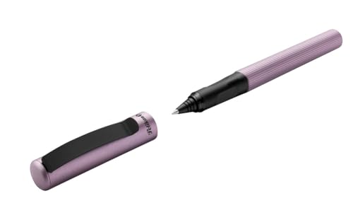 Pelikan, Bolígrafo Roller Piña Colada, Acabado metálico, Cartucho de Tinta Borrable, Incluye Caja de Cartón, Color Malva