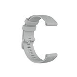Cinturino in silicone fit for Garmin Venu 3 2s SQ2 Forerunner 165 265 255 245 55 Vivoactive 5/4/4s(Gray,Strap Width 20mm)