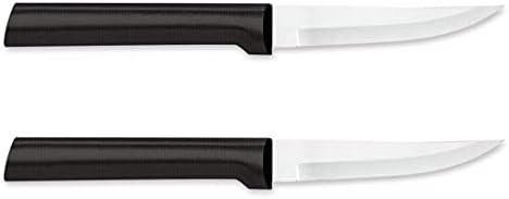 Rada Cutlery Heavy Duty Paring Knife, W203/2, Black Handle, Pack of 2